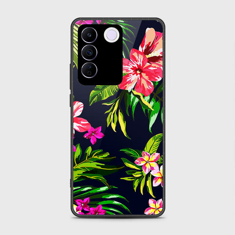 Vivo V27e Cover- Floral Series - HQ Premium Shine Durable Shatterproof Case