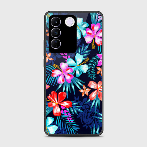 Vivo V27e Cover- Floral Series - HQ Premium Shine Durable Shatterproof Case