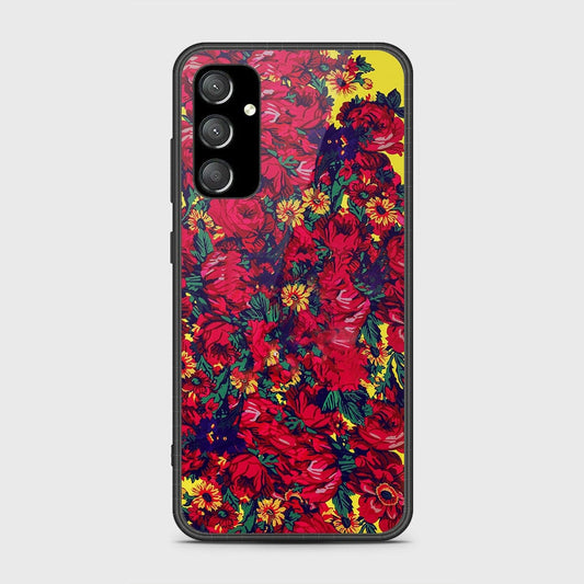 Samsung Galaxy A55 Cover- Floral Series - HQ Ultra Shine Premium Infinity Glass Soft Silicon Borders Case