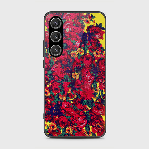 Samsung Galaxy S25 FE Cover- Floral Series - HQ Ultra Shine Premium Infinity Glass Soft Silicon Borders Case