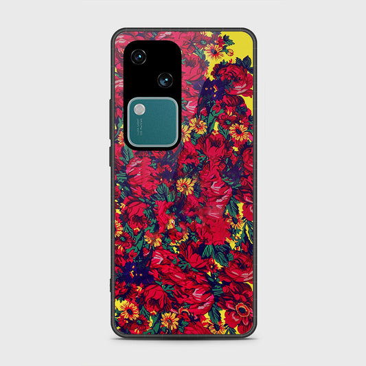 Vivo V30 Cover- Floral Series - HQ Premium Shine Durable Shatterproof Case