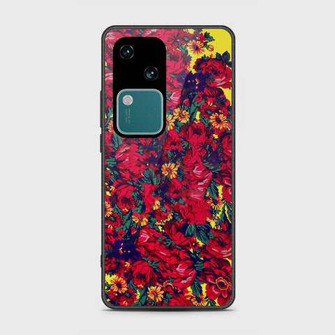 Vivo V30 Cover- Floral Series - HQ Premium Shine Durable Shatterproof Case