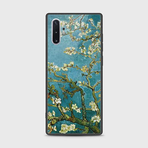Samsung Galaxy Note 10 Plus Cover - Floral Series 2 - D24 -HQ Ultra Shine Premium Infinity Glass Soft Silicon Borders Case ( Fast Delivery )