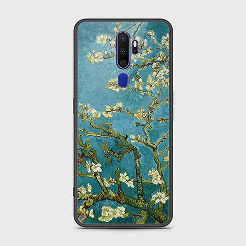Oppo A5 2020 Cover - Floral Series 2 - D27 - HQ Ultra Shine Premium Infinity Glass Soft Silicon Borders Case ( Fast Deivery )