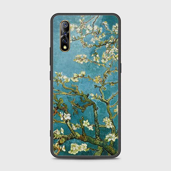 Vivo S1 Cover - Floral Series 2 - D314  - HQ Ultra Shine Premium Infinity Glass Soft Silicon Borders Case ( Fast Delivery )