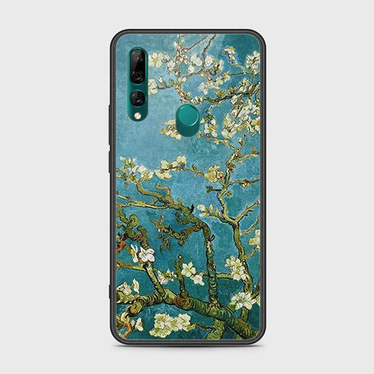 Honor 9X Cover - Floral Series 2 - D311- HQ Ultra Shine Premium Infinity Glass Soft Silicon Borders Case ( Fast Delivery )