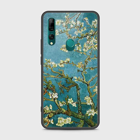 Huawei Y9 Prime 2019 Cover - Floral Series 2 - D311- HQ Ultra Shine Premium Infinity Glass Soft Silicon Borders Case ( Fast Delivery )