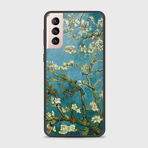 Samsung Galaxy S21 FE 5G Cover  - Floral Series 2 - HQ Ultra Shine Premium Infinity Glass Soft Silicon Borders Case (Fast Delivery)