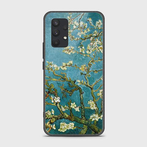 Samsung Galaxy A32 4G Cover - Floral Series 2 - D36 - HQ Ultra Shine Premium Infinity Glass Soft Silicon Borders Case ( Fast Delivery )