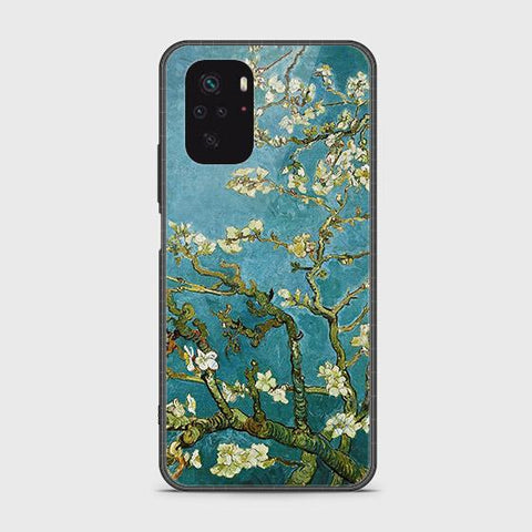 Xiaomi Redmi Note 10S Cover - Floral Series 2 - HQ Ultra Shine Premium Infinity Glass Soft Silicon Borders Case (Fast Delivery)
