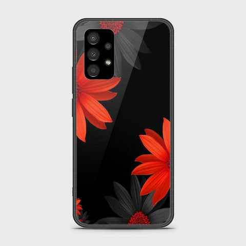 Samsung Galaxy A33 5G Cover- Floral Series 2 - D6 - HQ Ultra Shine Premium Infinity Glass Soft Silicon Borders Case ( Fast Delivery )