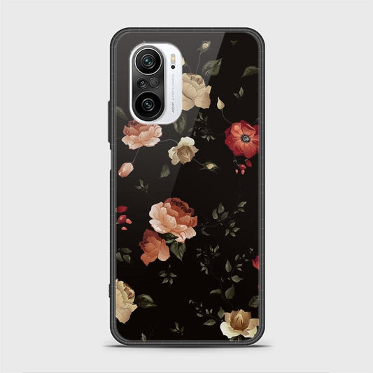 Xiaomi Poco F3 Cover- Floral Series 2 - HQ Ultra Shine Premium Infinity Glass Soft Silicon Borders Case (Fast Delivery)