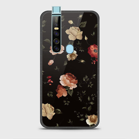 Tecno Camon 15 Pro Cover- Floral Series 2 - HQ Ultra Shine Premium Infinity Glass Soft Silicon Borders Case G-57 (Fast Delivery) (SU)