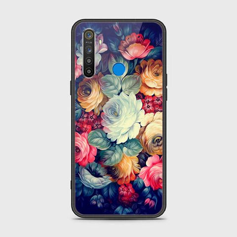 Realme 6i Cover - Floral Series 2 - HQ Ultra Shine Premium Infinity Glass Soft Silicon Borders Case (Fast Delivery) (SU)