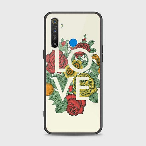 Realme 6i Cover - Floral Series 2 - HQ Ultra Shine Premium Infinity Glass Soft Silicon Borders Case (Fast Delivery) (SU)