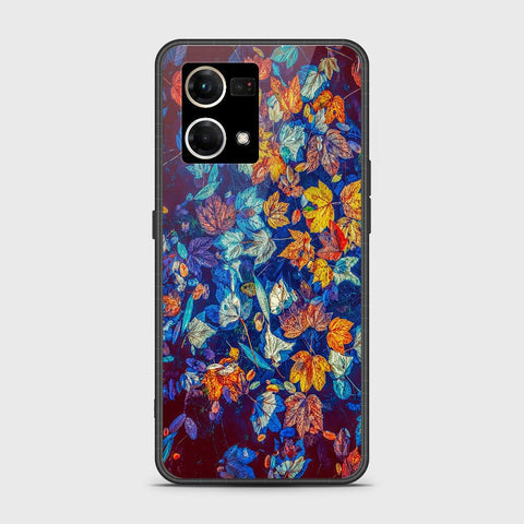 Oppo Reno 7 4G Cover - Floral Series 2 - HQ Ultra Shine Premium Infinity Glass Soft Silicon Borders Case