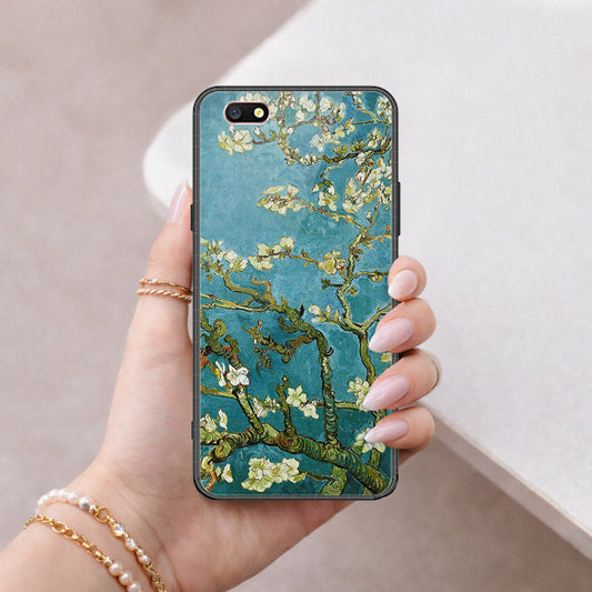 Oppo F3 Cover - Floral Series 2 - HQ Ultra Shine Premium Infinity Glass Soft Silicon Borders Case