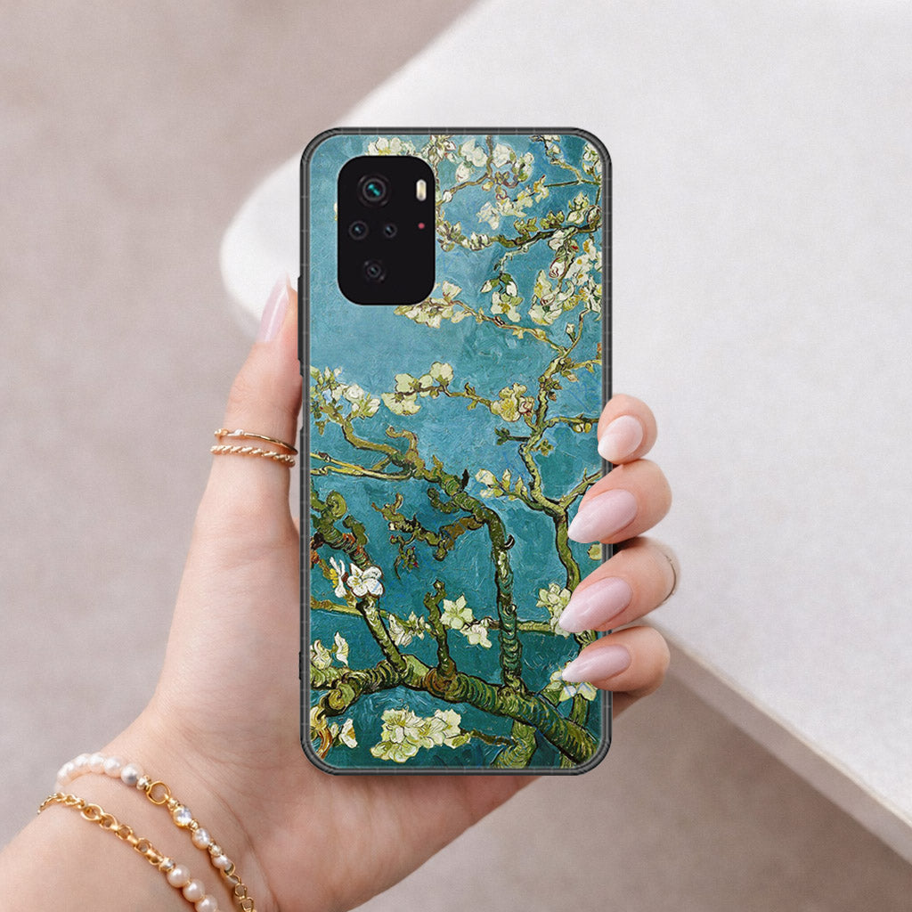 Xiaomi Redmi Note 10 4G Cover - Floral Series 2 - HQ Ultra Shine Premium Infinity Glass Soft Silicon Borders Case