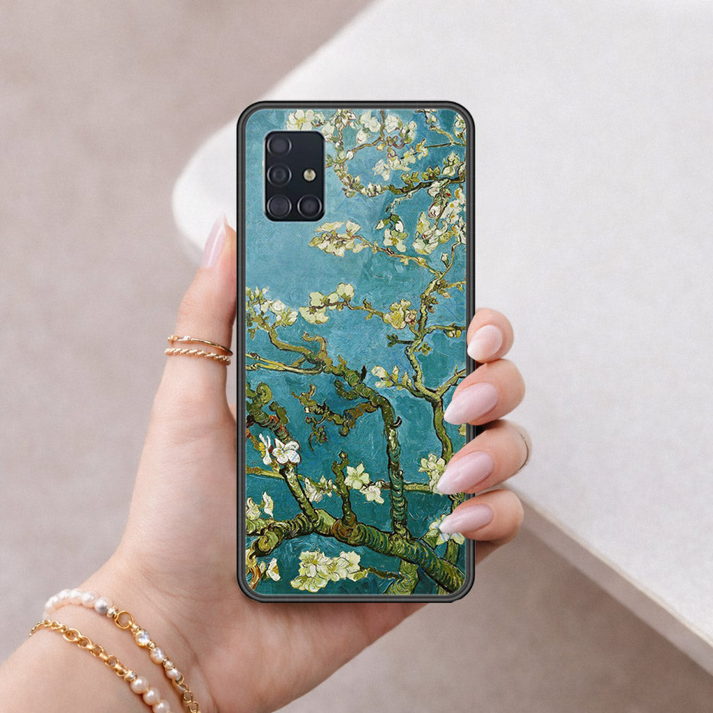 Samsung Galaxy M40s Cover - Floral Series 2 - HQ Ultra Shine Premium Infinity Glass Soft Silicon Borders Case