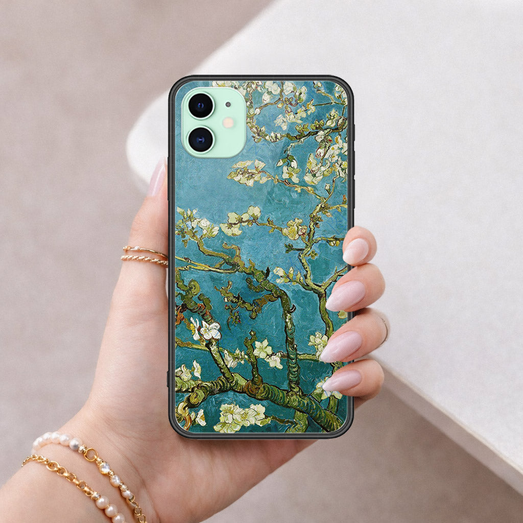 iPhone 11 - Floral Series 2 - HQ Ultra Shine Premium Infinity Glass Soft Silicon Borders Case