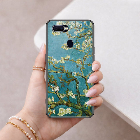 Oppo A7x Cover - Floral Series 2 - HQ Ultra Shine Premium Infinity Glass Soft Silicon Borders Case