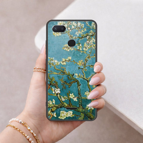 Xiaomi Redmi 6 Cover - Floral Series 2 - HQ Ultra Shine Premium Infinity Glass Soft Silicon Borders Case