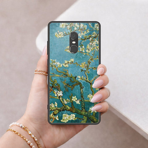 Xiaomi Redmi Note 4 / 4X Cover - Floral Series 2 - HQ Ultra Shine Premium Infinity Glass Soft Silicon Borders Case