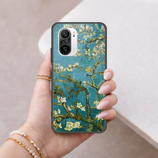 Xiaomi Poco F3 Cover - Floral Series 2 - HQ Ultra Shine Premium Infinity Glass Soft Silicon Borders Case