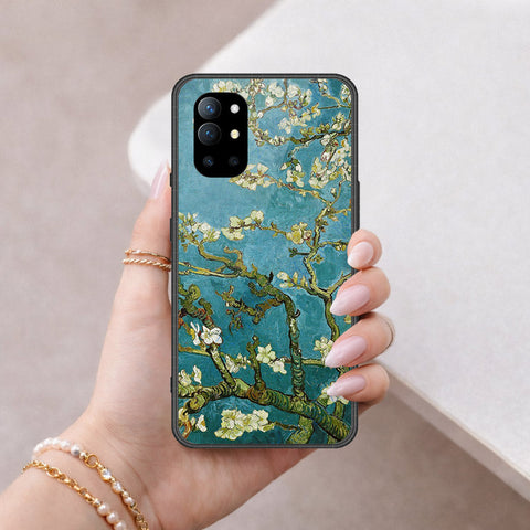 OnePlus 9R Cover - Floral Series 2 - HQ Ultra Shine Premium Infinity Glass Soft Silicon Borders Case