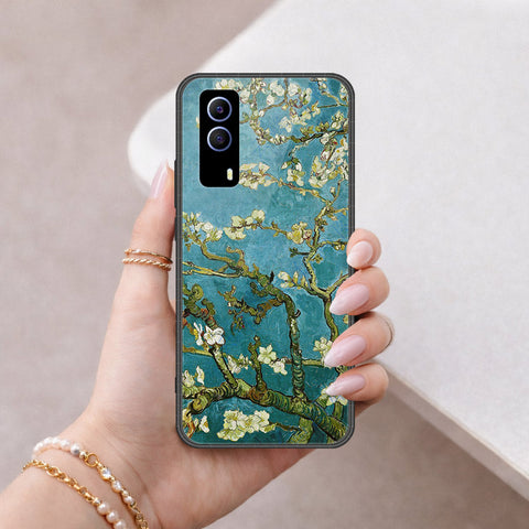 Vivo Y53s Cover - Floral Series 2 - HQ Ultra Shine Premium Infinity Glass Soft Silicon Borders Case
