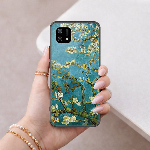 Oppo A16K Cover - Floral Series 2 - HQ Ultra Shine Premium Infinity Glass Soft Silicon Borders Case