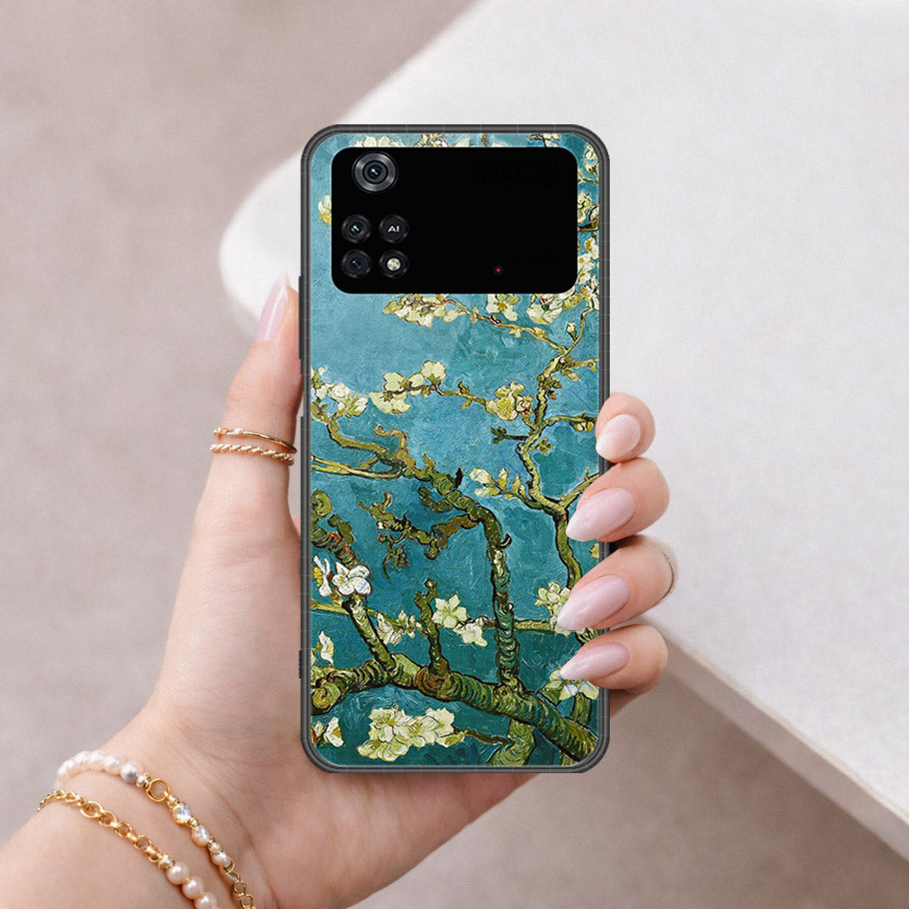 Xiaomi Poco M4 Pro Cover - Floral Series 2 - HQ Ultra Shine Premium Infinity Glass Soft Silicon Borders Case