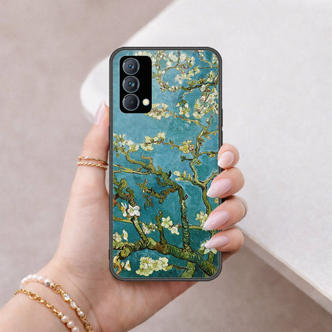 Realme GT Master Cover - Floral Series 2 - HQ Ultra Shine Premium Infinity Glass Soft Silicon Borders Case