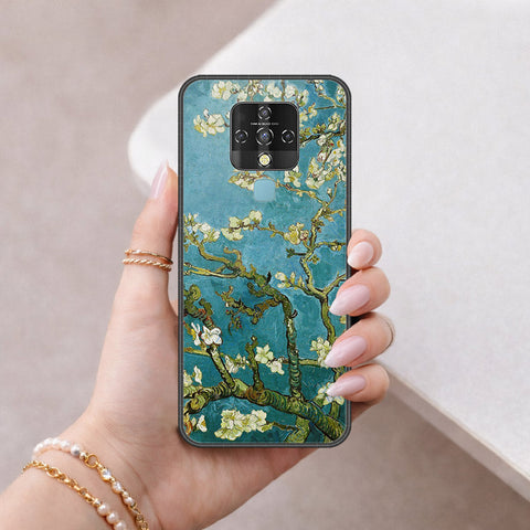 Tecno Camon 16 Cover - Floral Series 2 - HQ Ultra Shine Premium Infinity Glass Soft Silicon Borders Case