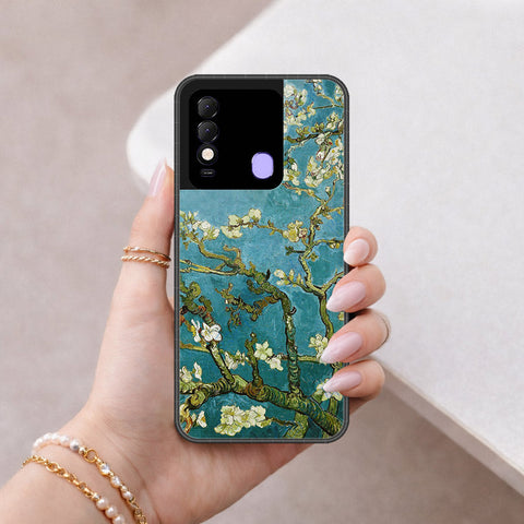 Tecno Spark 8 Cover - Floral Series 2 - HQ Ultra Shine Premium Infinity Glass Soft Silicon Borders Case