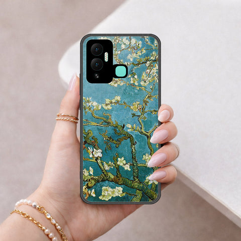 Infinix Hot 12i Cover - Floral Series 2 - HQ Ultra Shine Premium Infinity Glass Soft Silicon Borders Case