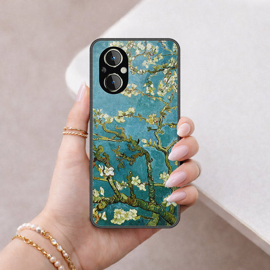 Oppo F21 Pro 5G Cover - Floral Series 2 - HQ Ultra Shine Premium Infinity Glass Soft Silicon Borders Case