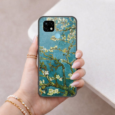 Realme C21 Cover - Floral Series 2 - HQ Ultra Shine Premium Infinity Glass Soft Silicon Borders Case