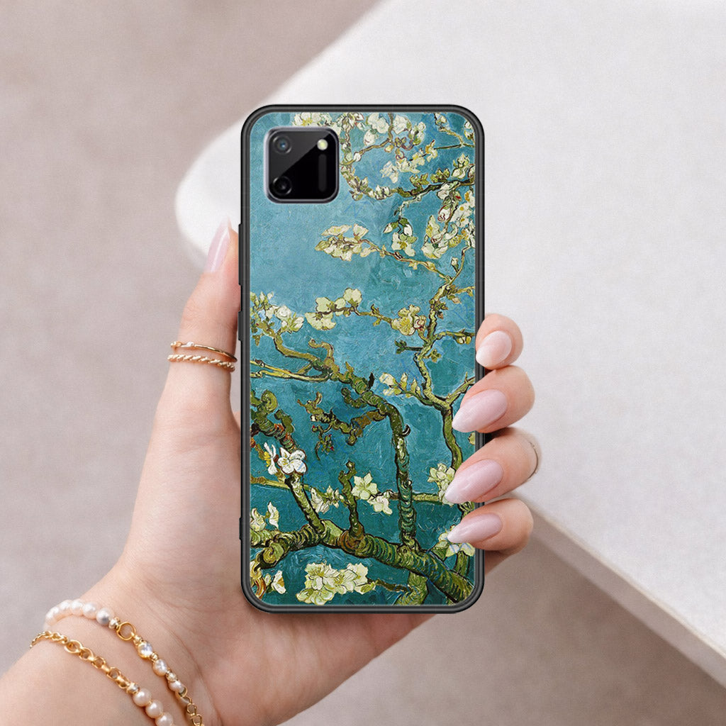 Realme C11 Cover - Floral Series 2 - HQ Ultra Shine Premium Infinity Glass Soft Silicon Borders Case