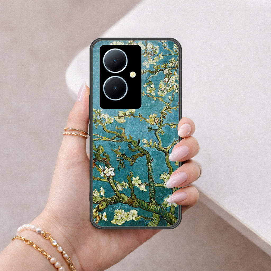 Vivo Y78 Plus 5G Cover - Floral Series 2 - HQ Ultra Shine Premium Infinity Glass Soft Silicon Borders Case