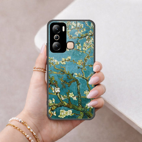 Infinix Hot 20i Cover - Floral Series 2 - HQ Ultra Shine Premium Infinity Glass Soft Silicon Borders Case