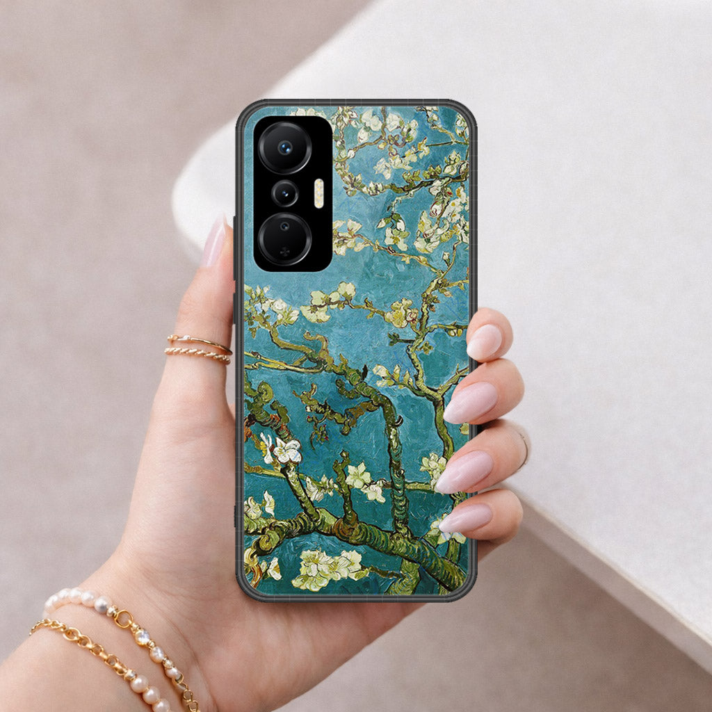 Infinix Hot 20S Cover - Floral Series 2 - HQ Ultra Shine Premium Infinity Glass Soft Silicon Borders Case