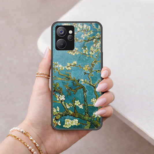 Realme 10 5G Cover - Floral Series 2 - HQ Ultra Shine Premium Infinity Glass Soft Silicon Borders Case