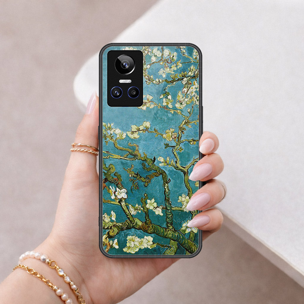 Realme GT Neo 3 Cover - Floral Series 2 - HQ Ultra Shine Premium Infinity Glass Soft Silicon Borders Case