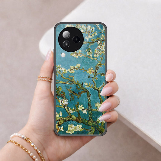 Xiaomi Civi 3 Cover - Floral Series 2 - HQ Ultra Shine Premium Infinity Glass Soft Silicon Borders Case
