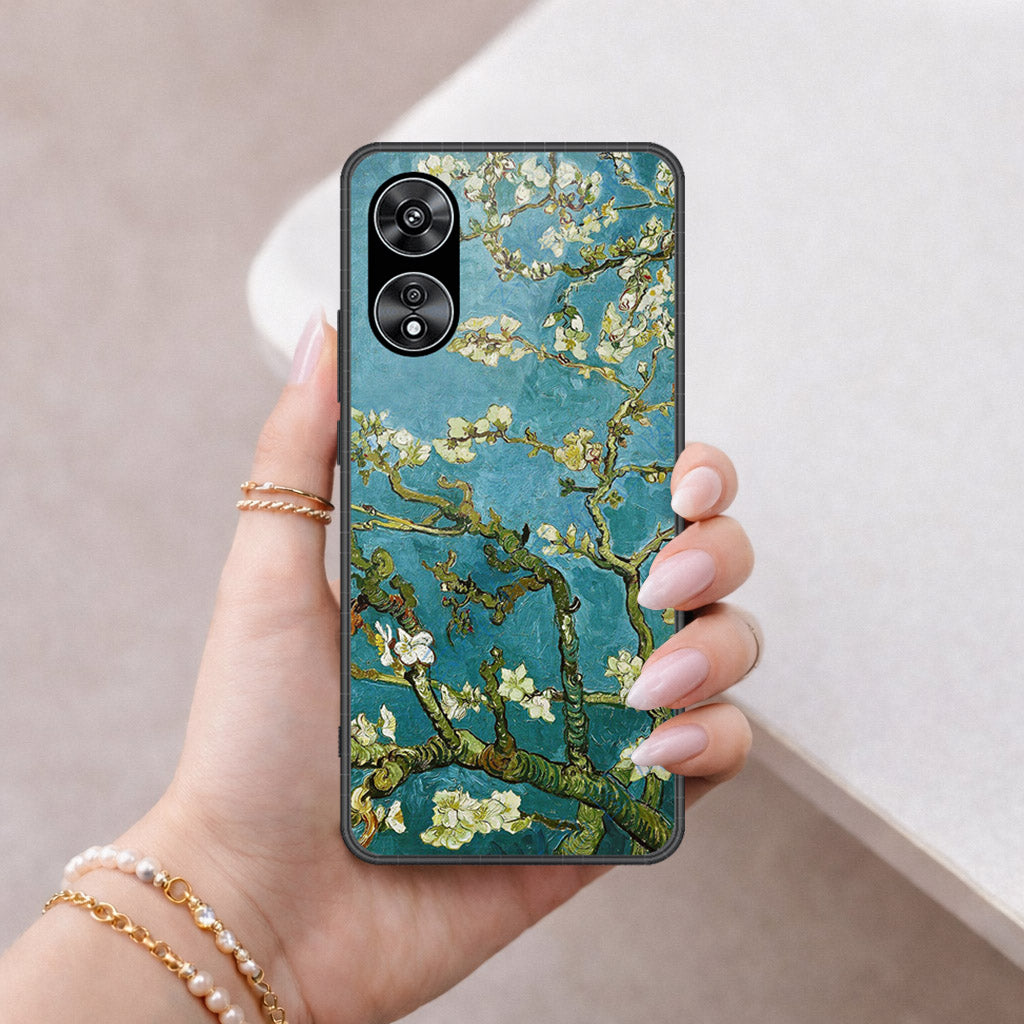 Oppo A97 5G Cover - Floral Series 2 - HQ Ultra Shine Premium Infinity Glass Soft Silicon Borders Case