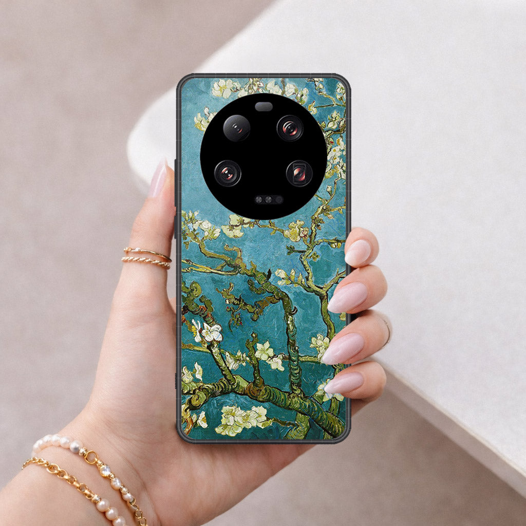 Xiaomi 13 Ultra Cover - Floral Series 2 - HQ Ultra Shine Premium Infinity Glass Soft Silicon Borders Case
