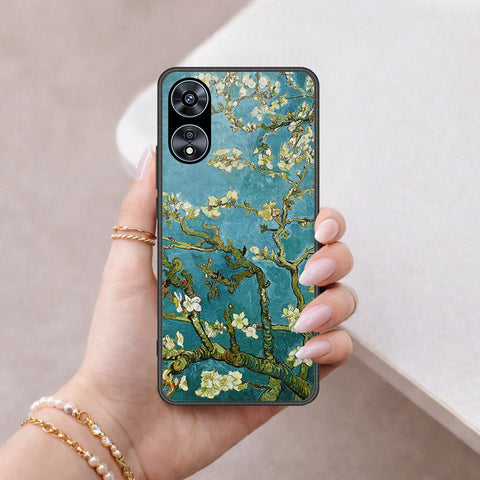 Oppo A58 4G Cover - Floral Series 2 - HQ Ultra Shine Premium Infinity Glass Soft Silicon Borders Case