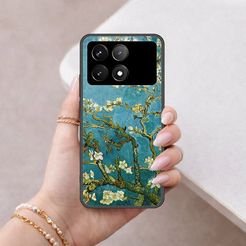Xiaomi Poco X6 Pro Cover - Floral Series 2 - HQ Ultra Shine Premium Infinity Glass Soft Silicon Borders Case