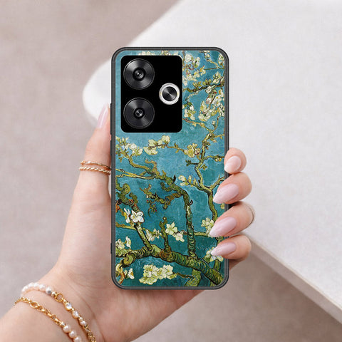 Xiaomi Poco F6 Cover - Floral Series 2 - HQ Ultra Shine Premium Infinity Glass Soft Silicon Borders Case